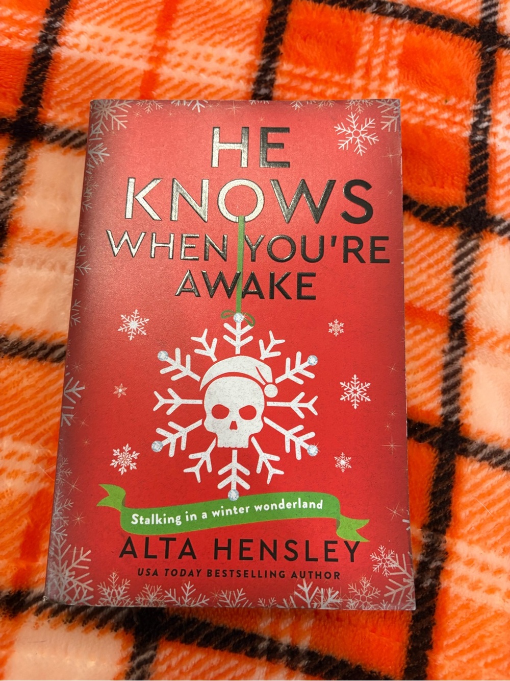 He knows when you’re awake paperback with sprayed edges